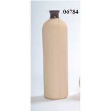 CERAMIC VASE 4” x 4” x 15” Beige- CLOSEOUT SALE !!